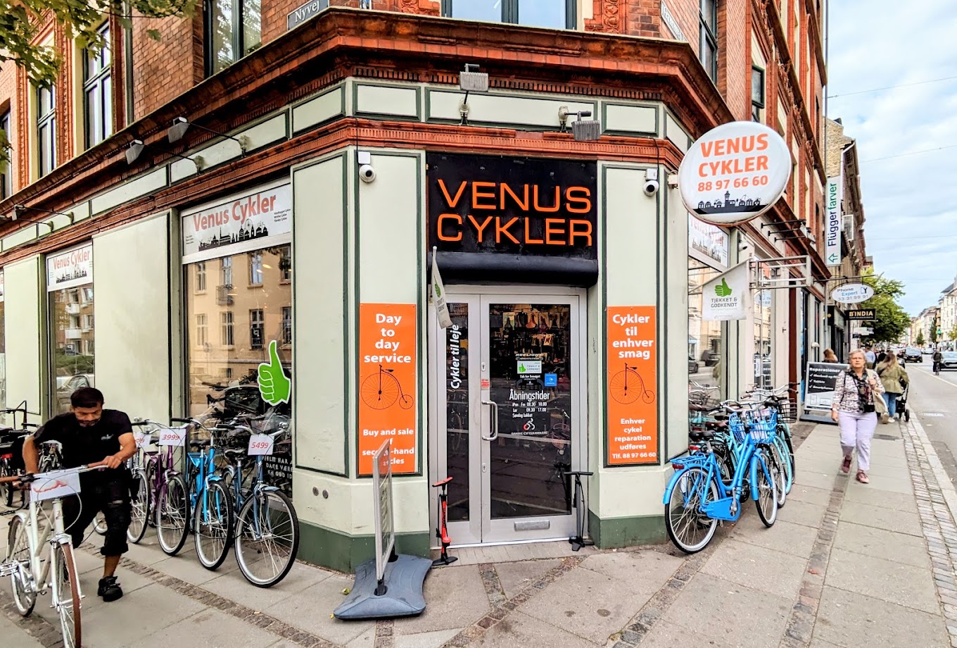 Den autentiske Venus Cykler-butik på Gammel Kongevej på Frederiksberg