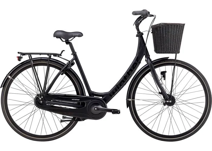 Black Winther 4 Klassisk damecykel sort