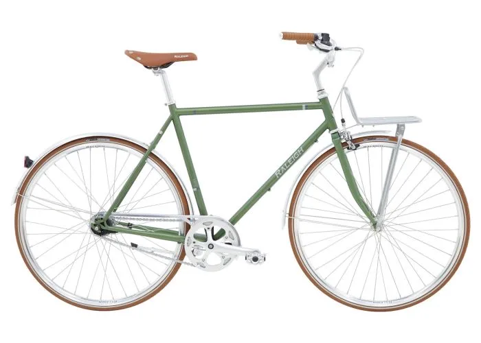 Raleigh Yate Cargo Herre 7g Shimano Nexus fodbr. Mat grøn