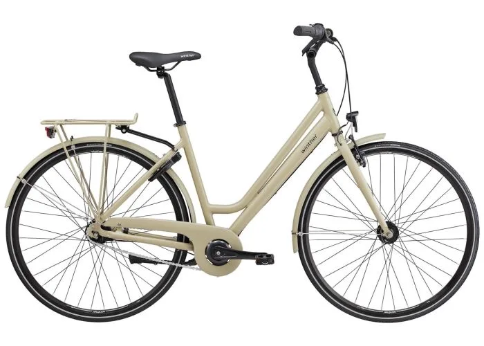 Winther 1 Klassisk damecykel 7g Shimano fodbremse mat sand