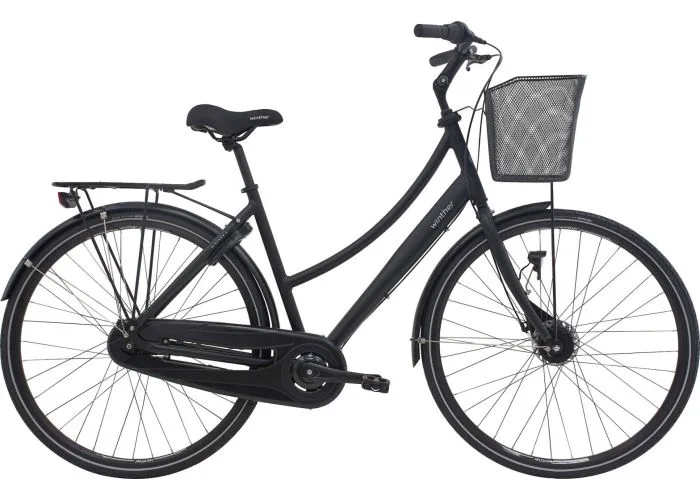 Winther 2 klassisk damecykel 7g Shimano Mat sort